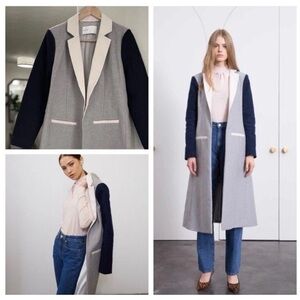 BLDWN The Avenue Jacket Anthropologie Gray Multi/Heather Grey Multi Sz M Medium